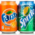 Carbonated drinks in cans