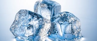 Exposure to ice for hemorrhoids allows you to achieve a therapeutic effect